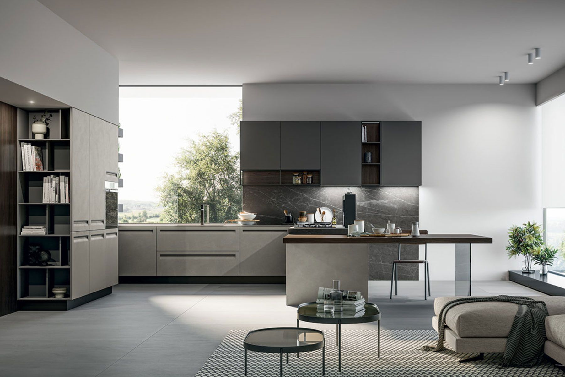 Progettazione di cucine a isola, siano esse moderne, classiche o artigianali.